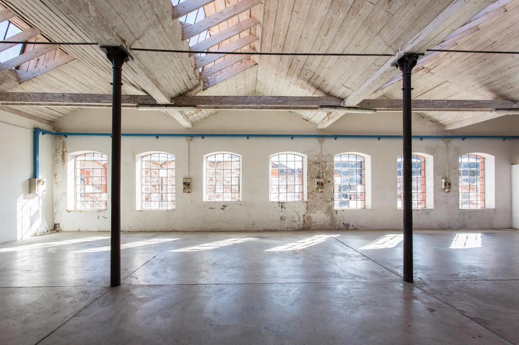 Una delle ampie sale interne della Fabbrica Saccardo © Carlo Cappellotto / Archivio Comune di Schio