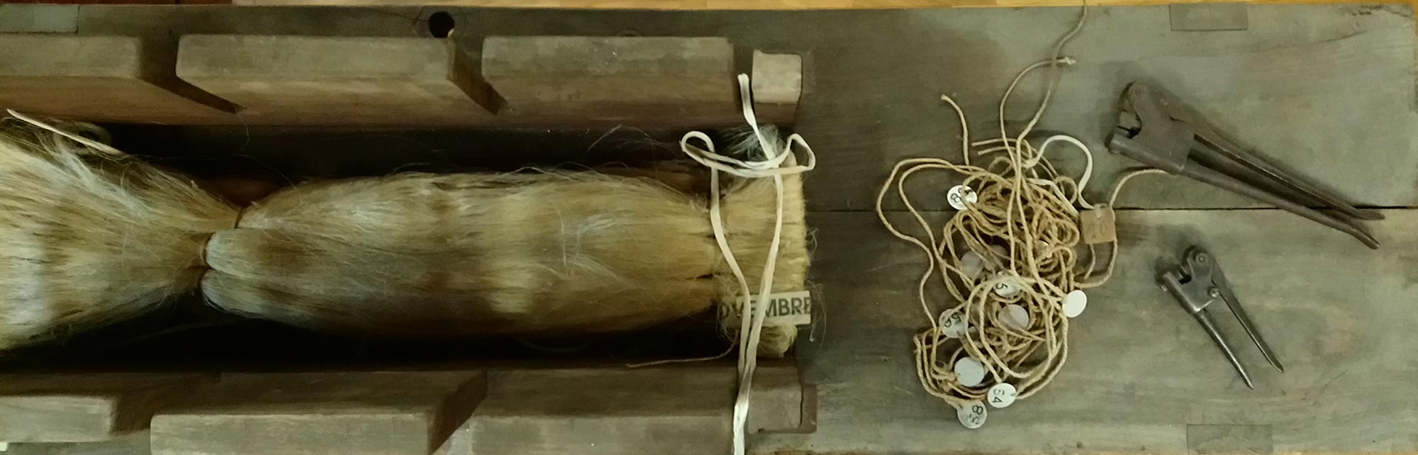 Un imballa matasse, strumento storico esposto nel Museo dell’Arte serica e laterizia © Alice Piva / Museo Arte serica e laterizia