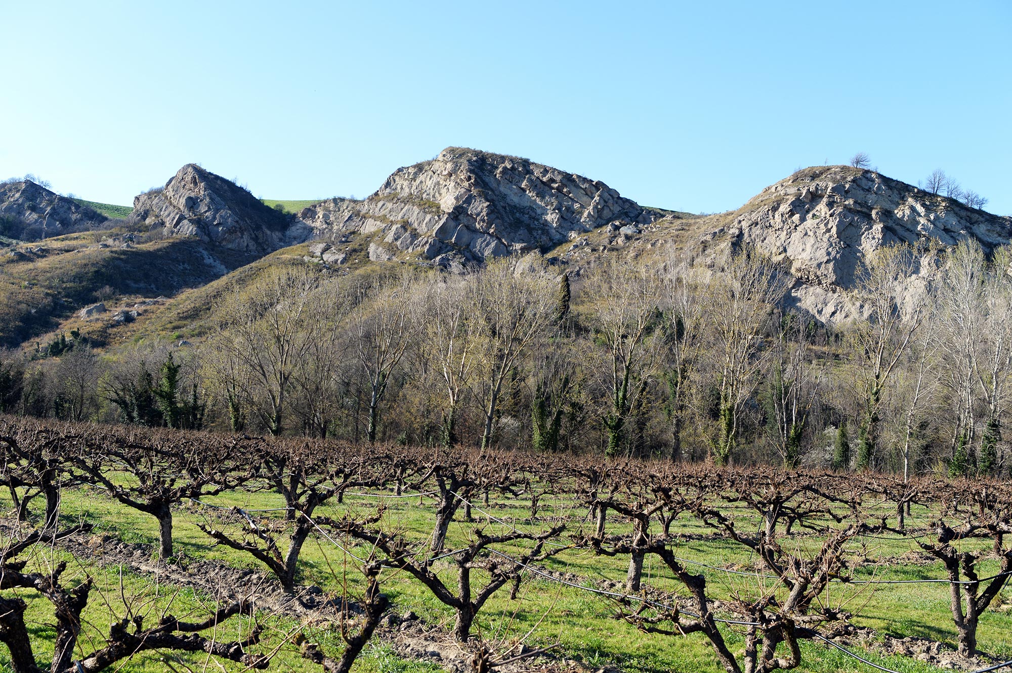 Ciclovia del Santerno Vena del Gesso nei pressi di Castel del Rio © Luciano Costa
