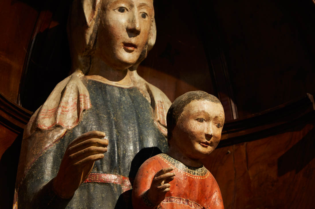La Verna Eremo di Montecasale, statua della Madonna col Bambino del XIII secolo © Fiorenza Cicogna