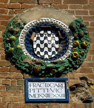 San Miniato Stemmi sul palazzo del Pretorio © Fabrizio Ardito