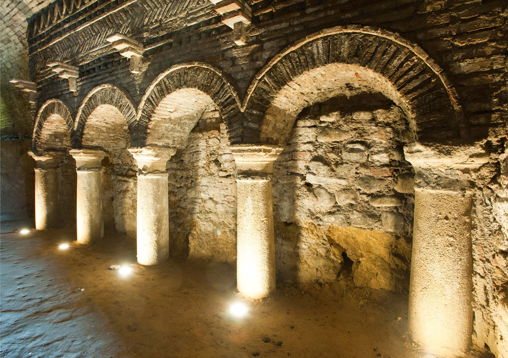 Santarcangelo Ingresso e colonne - grotta comunale © Fabrizio Ardito