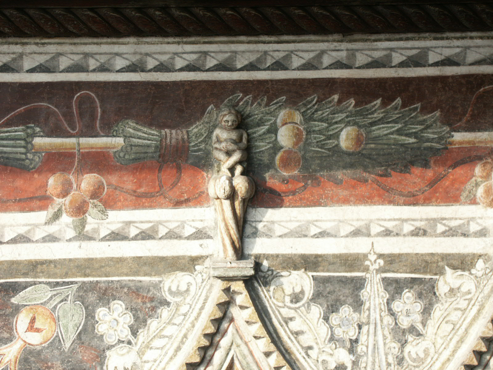 Serravalle Dettaglio affreschi facciata - Loggia di Serravalle ©Comune di Vittorio Veneto