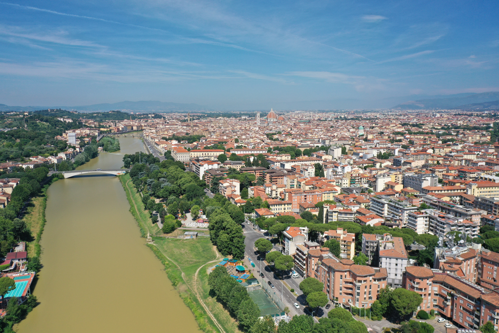 Veduta aerea di Firenze © A. Rossi, Camaleo S.r.l (Roma)