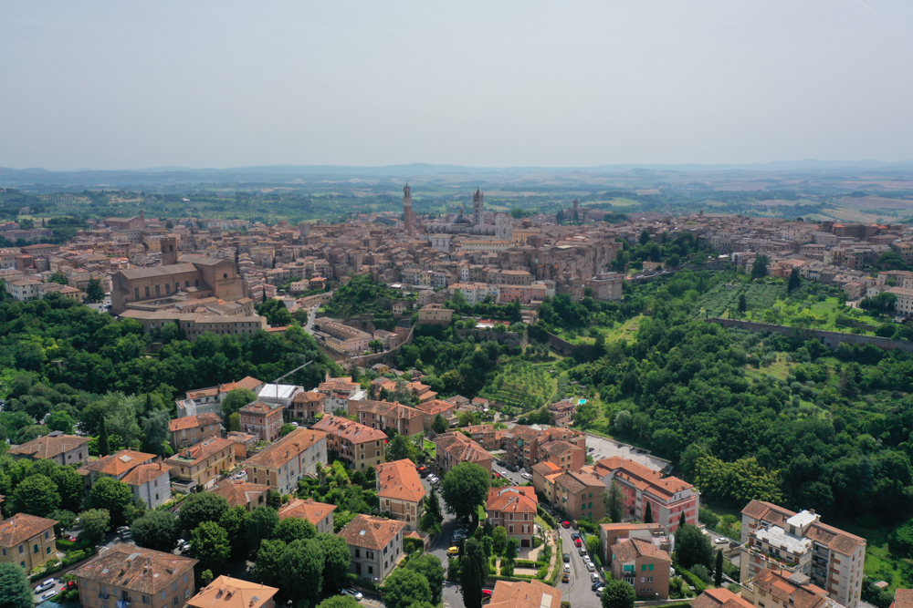 Veduta aerea di Siena © A. Rossi, Camaleo S.r.l (Roma)