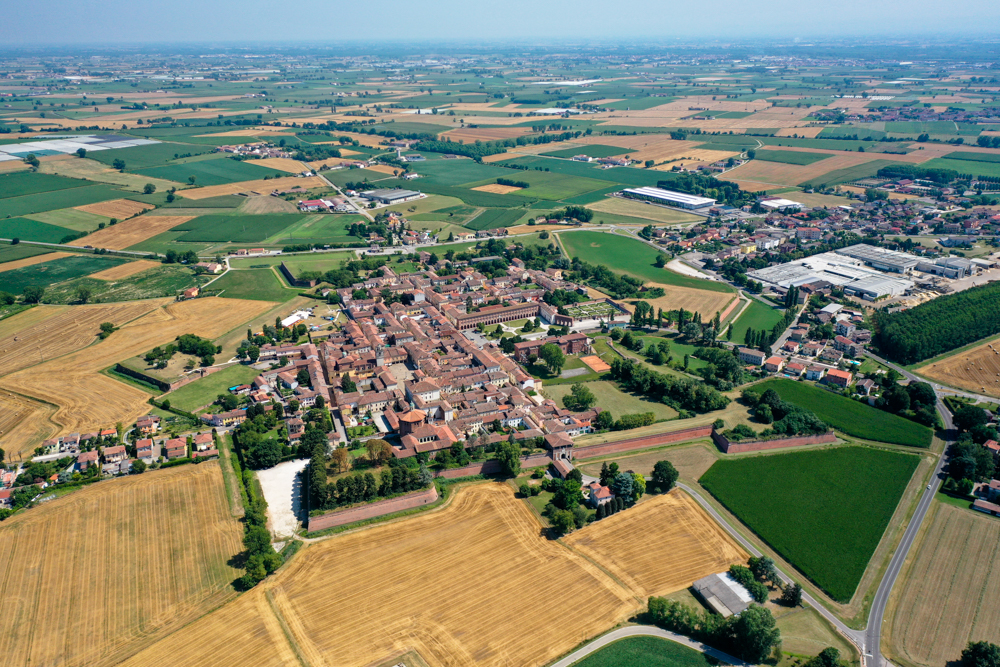 Sabbioneta Veduta aerea © A. Rossi, Camaleo S.r.l (Roma)