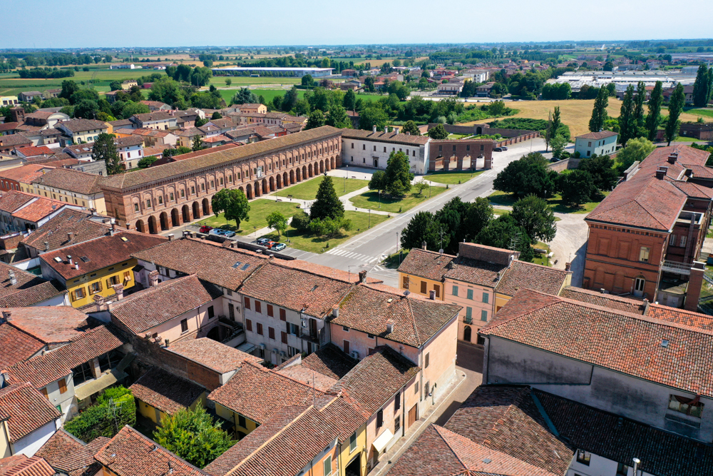 Sabbioneta Veduta aerea © A. Rossi, Camaleo S.r.l (Roma)