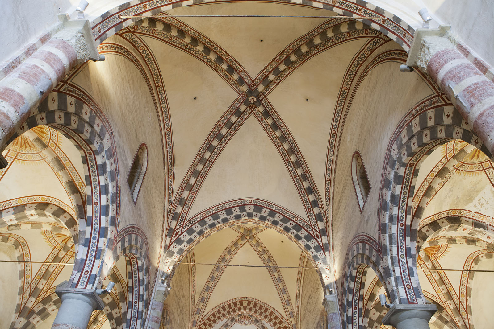 Cassine Chiesa di S. Francesco, interno, particolare delle volte © F. Cicogna
