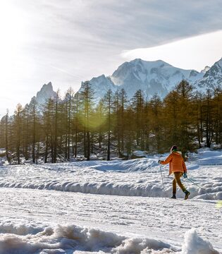Val Ferret Sci da fondo in Val Ferret © Matteo Dunchi, Archivio cooperativa Alter Eco