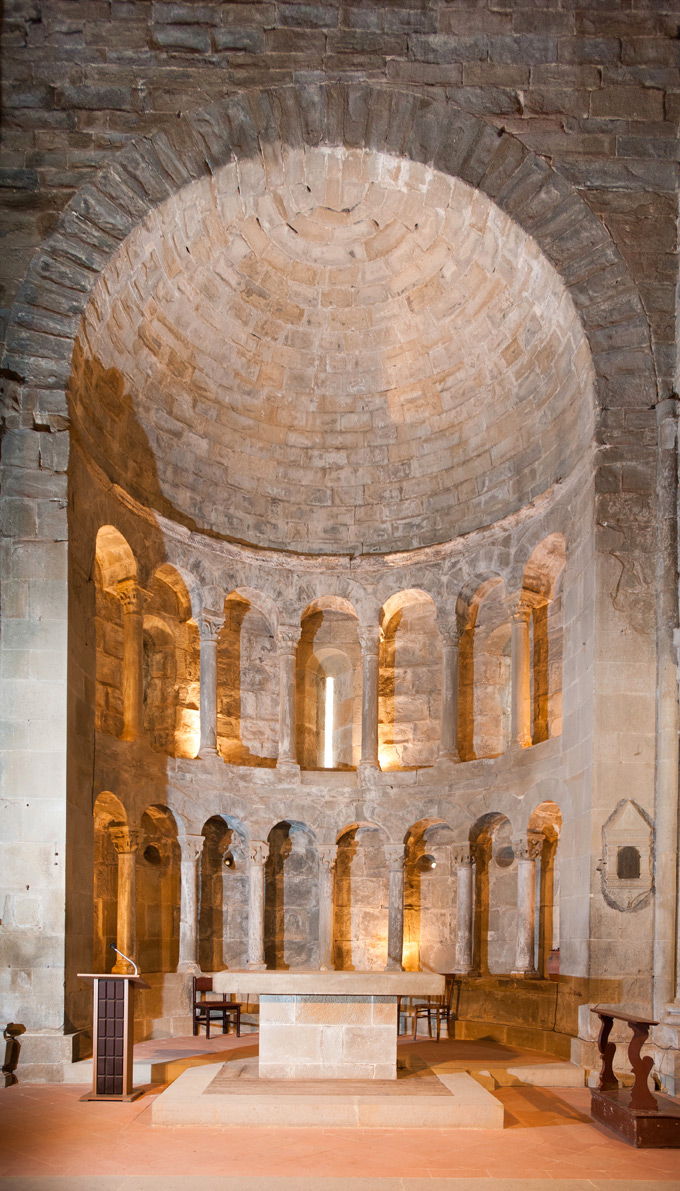 Pieve di Gropina Interno, abside © Fabrizio Ardito