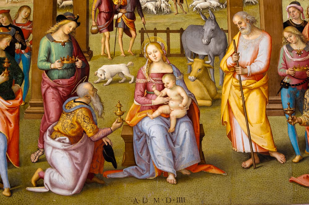 Città della Pieve Oratorio di Santa Maria dei Bianchi con Adorazione dei Magi di Perugino ©Fabrizio Ardito