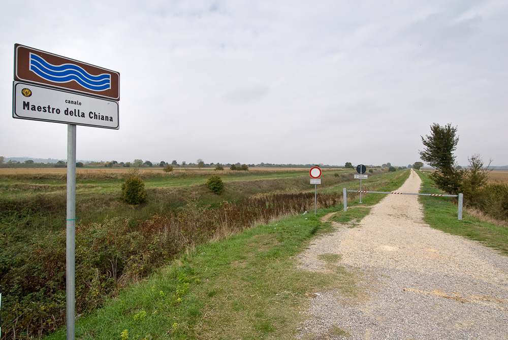 Colmata di Brolio La pista ciclabile sull'argine ©Fabrizio Ardito