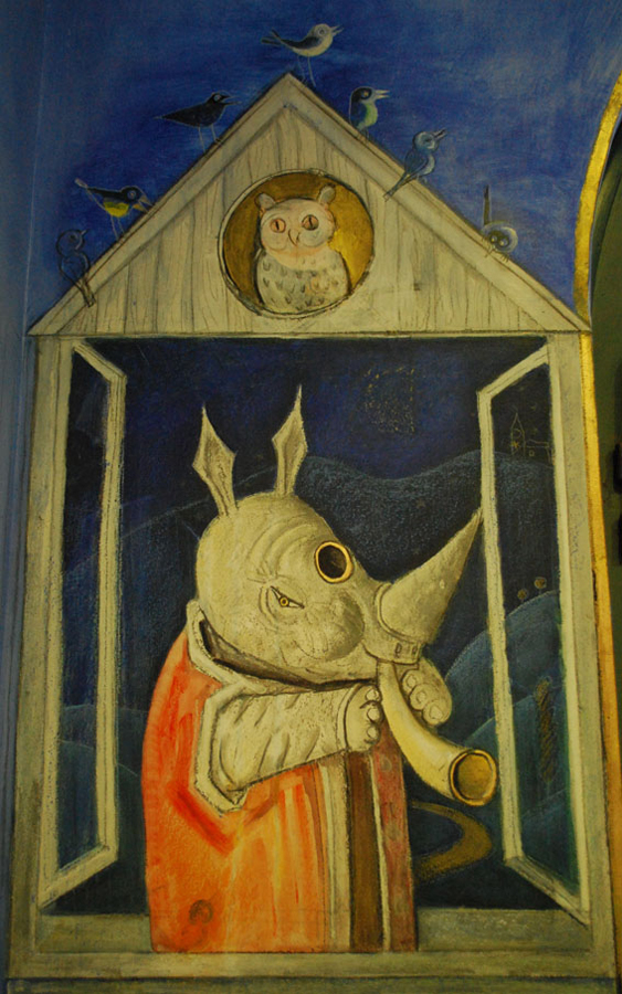 Sarmede Affreschi nel Municipio - Jozef Wilkon ©Fondazione Mostra Internazionale d'Illustrazione per l'Infanzia Štěpán Zavřel