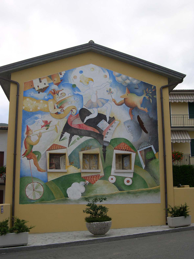 Sarmede La ballerina sul pianoforte - Vico Calabrò ©Fondazione Mostra Internazionale d'Illustrazione per l'Infanzia Štěpán Zavřel