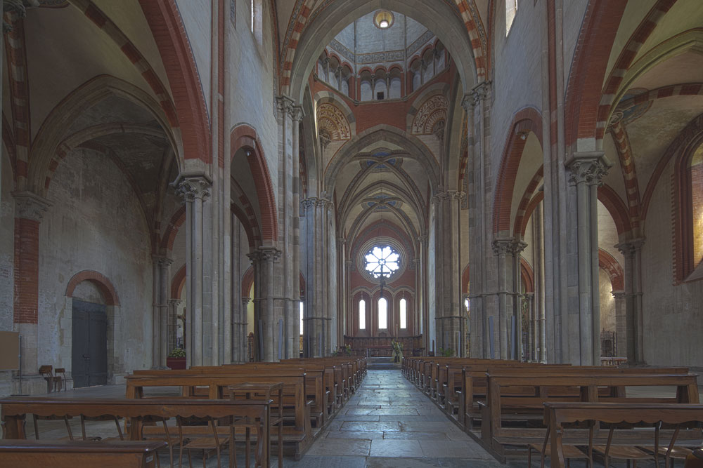 Vercelli Basilica di S. Andrea, gli interni © Fiorenza Cicogna