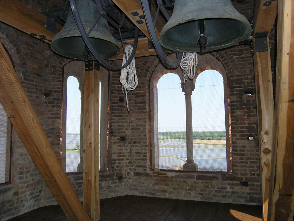 Vercelli Principato di Lucedio, campanile © Archivio Ecomuseo Terre d'Acqua