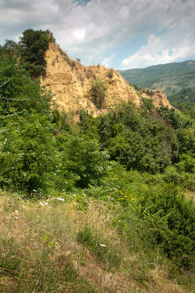Dal ponte di Piantravigne Verso le Balze di Castelfranco © Fabrizio Ardito