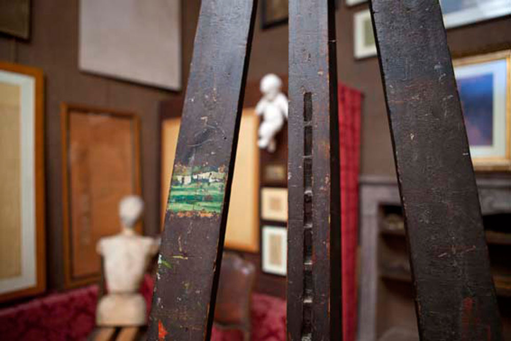 Volpedo Lo studio di Giuseppe Pellizza, particolare del cavalletto © Fiorenza Cicogna