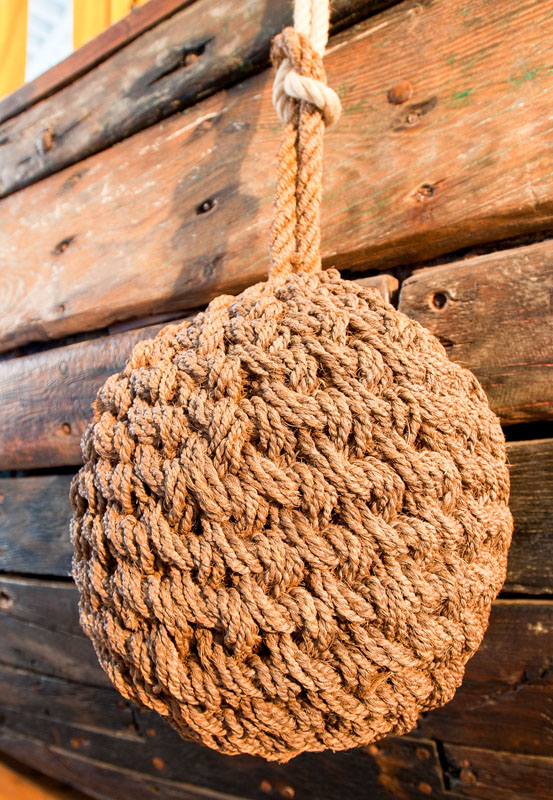 Cesenatico Museo marineria, parabordo intrecciato © Fabrizio Ardito