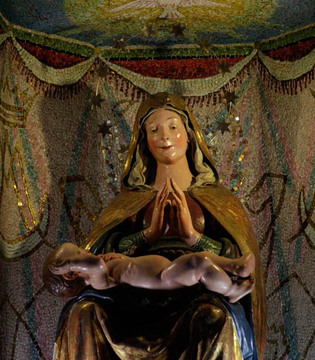 Civitella del Tronto Scultura lignea in S. Maria dei Lumi © Elio Torlontano