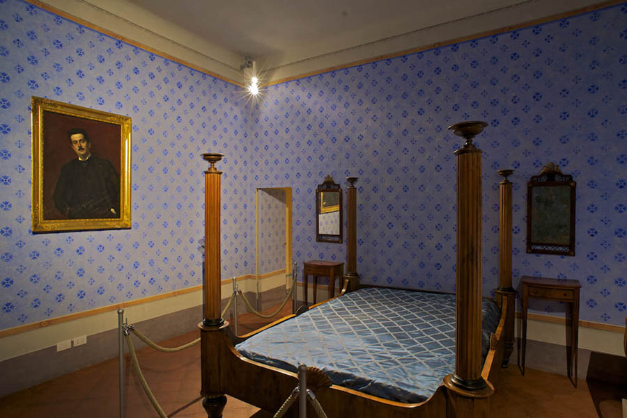 Lucca La camera natale di Giacomo Puccini nel museo di Lucca © Niccolò Orsi Battaglini