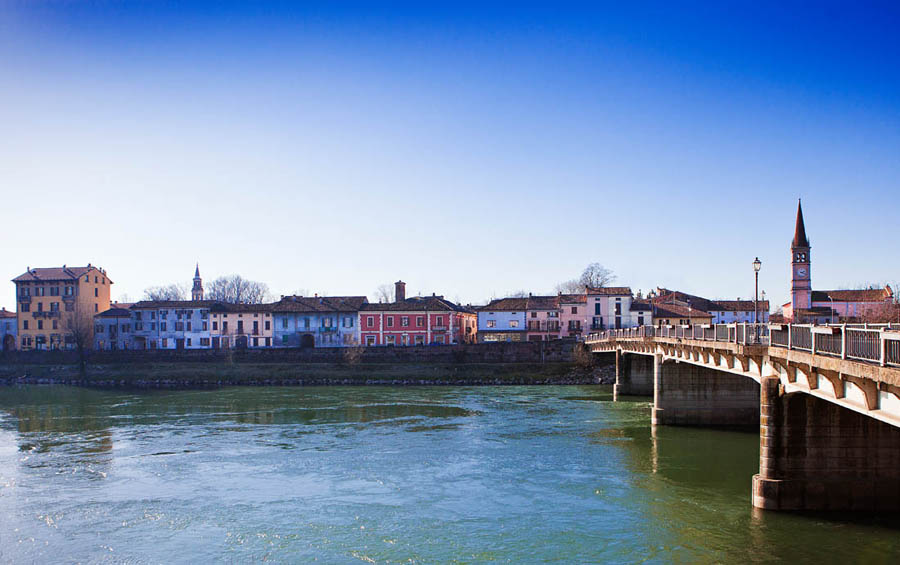 Pizzighettone La borgata di Gera sulla sponda destra dell'Adda © Fiorenza Cicogna