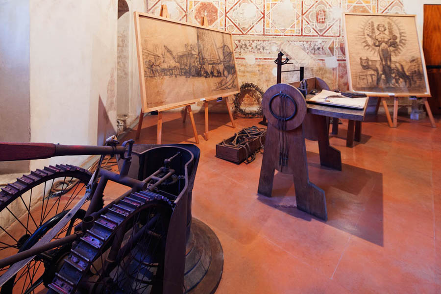 Pandino Gli ambienti del castello dedicati all'artista Mario Stroppa © Fiorenza Cicogna