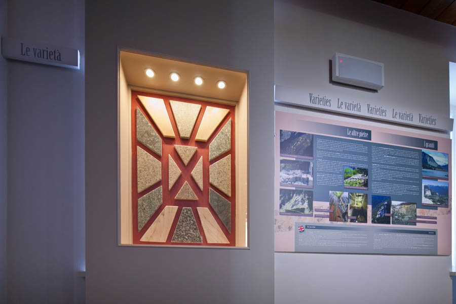 Baveno Museo Granum, La varietà delle pietre © Fiorenza Cicogna