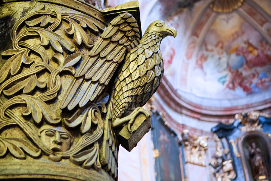 Isola di San Giulio Ambone della Basilica, particolare dell'aquila © Fiorenza Cicogna