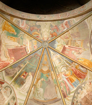 Castiglione Olona Collegiata, Storie della Vergine di Masolino da Panicale (1435 circa) © Museo della Collegiata di Castiglione Olona, foto Franco Canziani