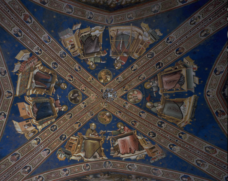 Tolentino Basilica di San Nicola: volta affrescata del Cappellone di San Nicola © Regione Marche