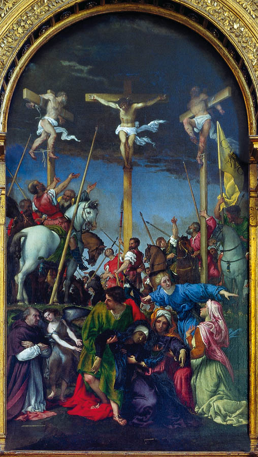 Loreto Lorenzo Lotto, Crocifissione, Monte San Giusto, chiesa di Santa Maria della Pietà in Telusiano © Regione Marche