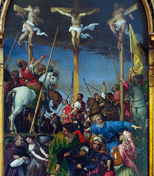 Loreto Lorenzo Lotto, Crocifissione, Monte San Giusto, chiesa di Santa Maria della Pietà in Telusiano © Regione Marche