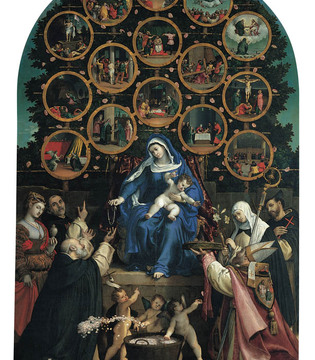 Loreto Lorenzo Lotto, Madonna del Rosario, Cingoli, chiesa di San Domenico © Regione Marche