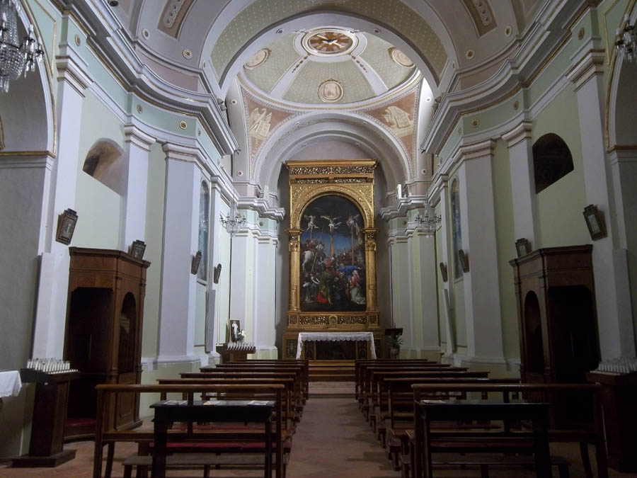 Loreto Monte San Giusto, interno di Santa Maria in Telusiano © Mauro Guglielmi