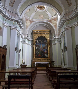 Loreto Monte San Giusto, interno di Santa Maria in Telusiano © Mauro Guglielmi