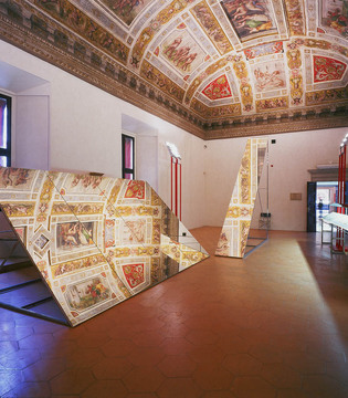 Ferrara Castello Estense, la Sala dei Giochi © Archivio Provincia di Ferrara / foto di Paolo Zappaterra
