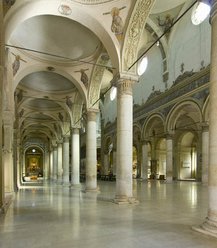 Ferrara San Francesco, interno © Archivio Provincia di Ferrara / foto di Massimo Baraldi