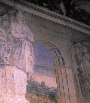 Delizia di Belriguardo (Voghiera) Affreschi nella Sala della Vigna © Archivio Provincia di Ferrara