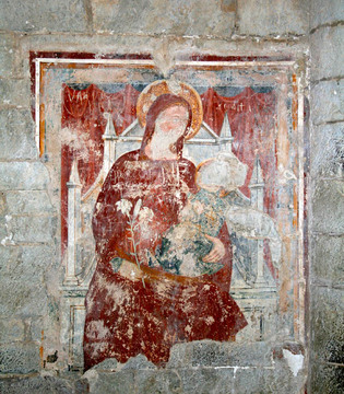 Almenno San Bartolomeo Dettaglio di un affresco © Cinzia Rando