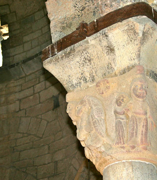 Almenno San Bartolomeo Dettaglio di un capitello © Cinzia Rando