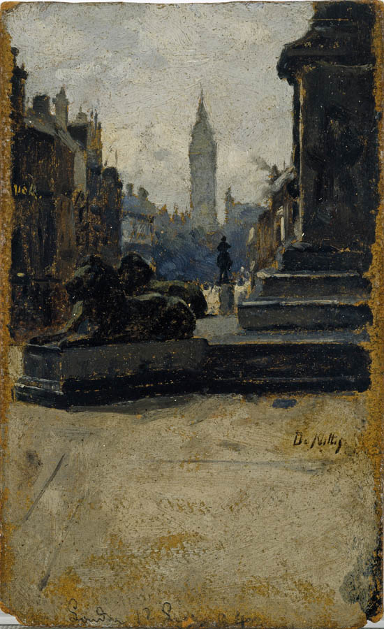 Bitonto Galleria nazionale di Bitonto, Giuseppe De Nittis, studio per Trafalgar Square (1878 c.) © Viaggiareinpuglia.it, foto Galleria naz. Puglia