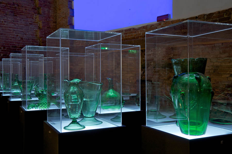 Empoli Museo del vetro, vetro verde © Museo del vetro, Francesco Noferini