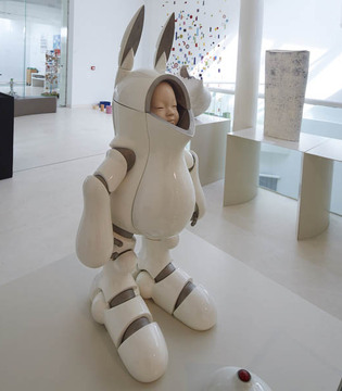 Faenza MIC, scultura in ceramica u201cKoz-o Type Ru201d dell'artista giapponese Shigeki Hayashi © Fiorenza Cicogna