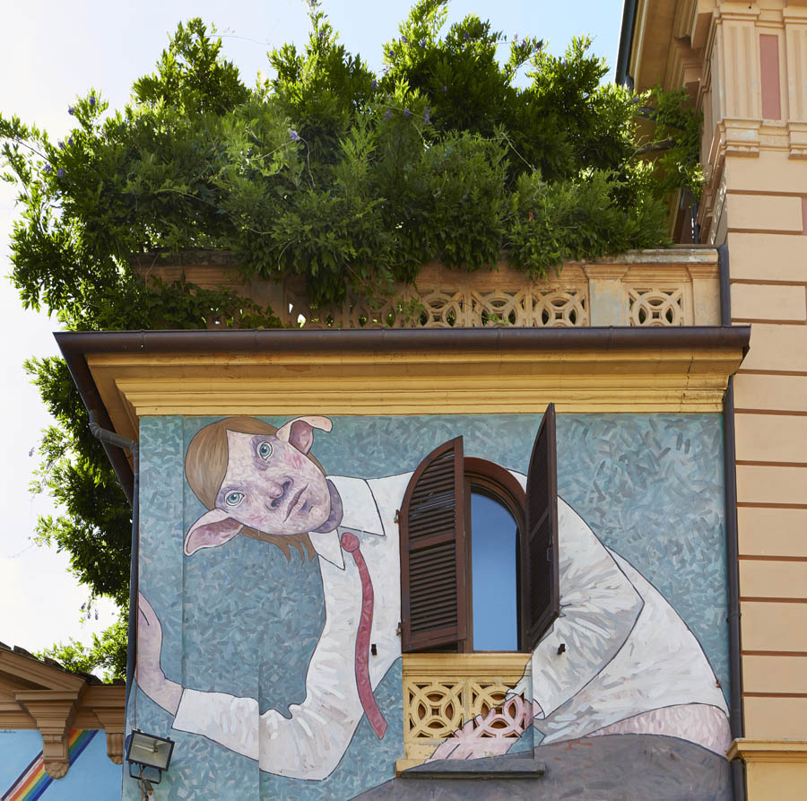 Dozza Piazza Zotti, particolare © Fiorenza Cicogna