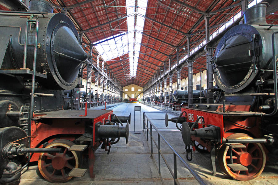 Portici Museo nazionale ferroviario di Pietrarsa, locomotive a vapore © Museo Nazionale Ferroviario di Pietrarsa