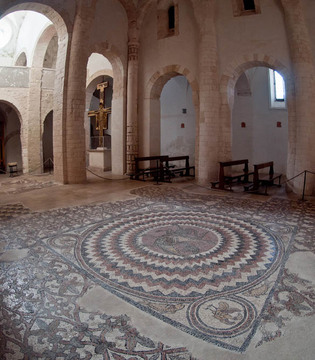 Isole Tremiti San Nicola, mosaico dell'abbazia di Santa Maria a Mare © Adelmo Sorci
