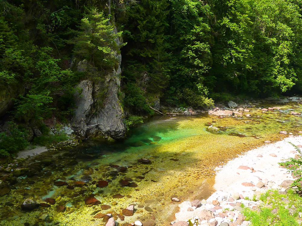 Orrido dello Slizza le verdi acque del torrente © Pierino Beltrame