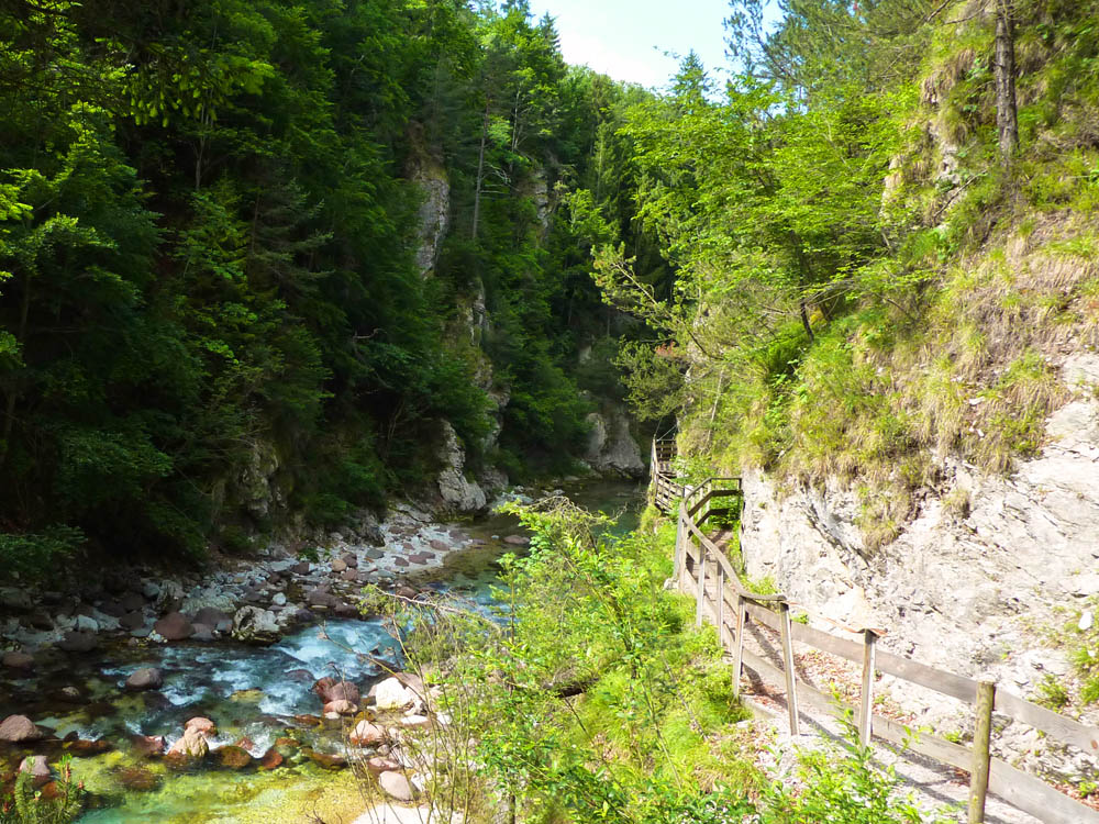 Orrido dello Slizza i camminamenti protetti © Pierino Beltrame