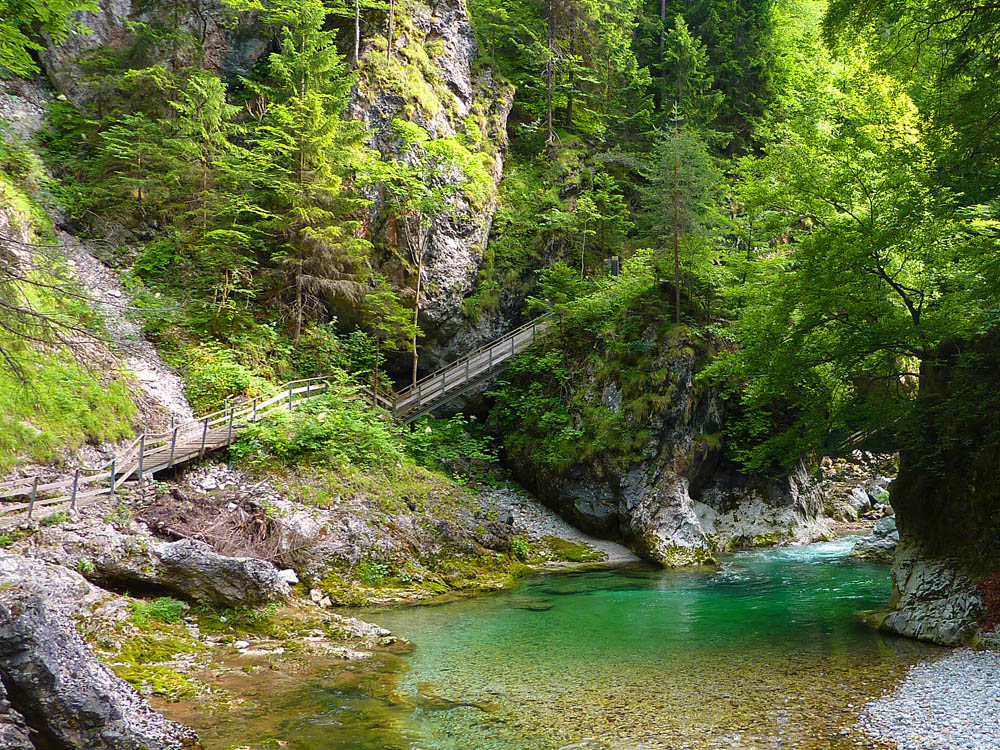 Orrido dello Slizza i ponti fra le rocce © Pierino Beltrame